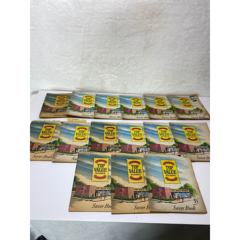 Vintage Top Value Stamps Saver Books‎ Lot of 15 Collectible Ephemera